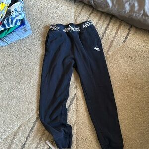 Abercrombie kids sweat pants. Color is navy